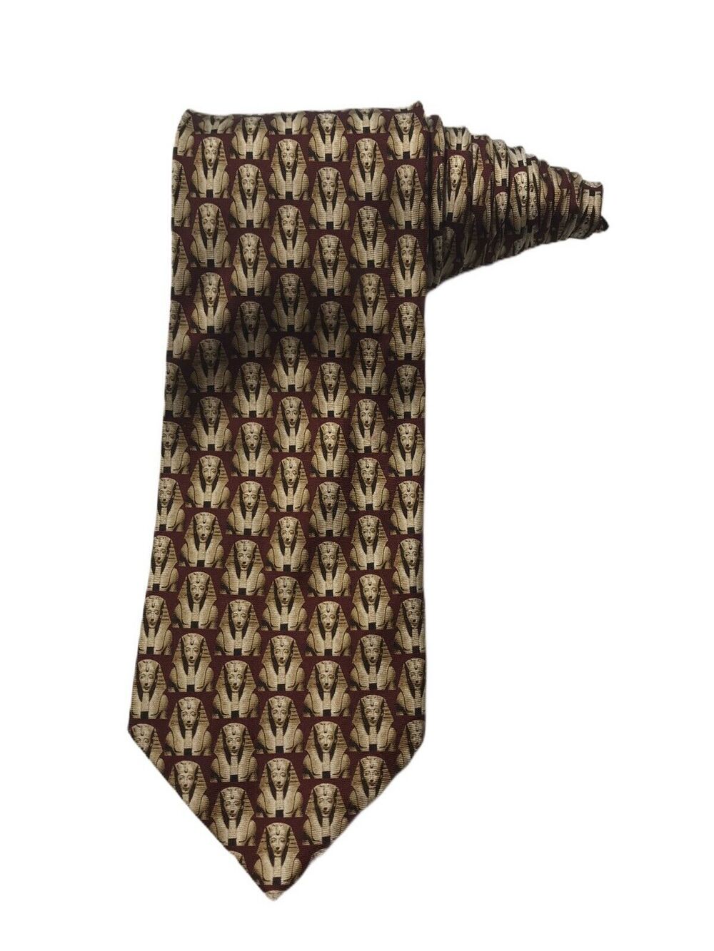 Tutankhamun King Tut Boy King 100% Silk Novelty Necktie Egyptian